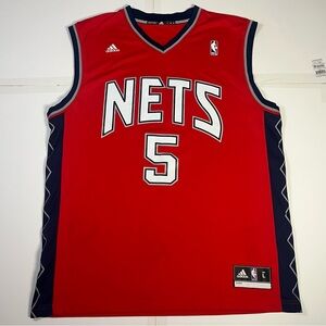 Adidas Mens Large Jason Kidd Nets #5 Basketball Jersey 2018 Season New York Team